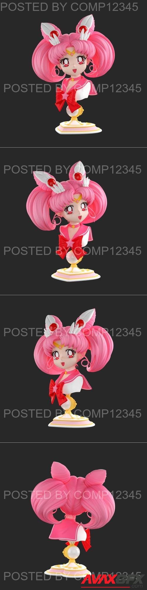 Sailor Chibi Moon bust 3D Print