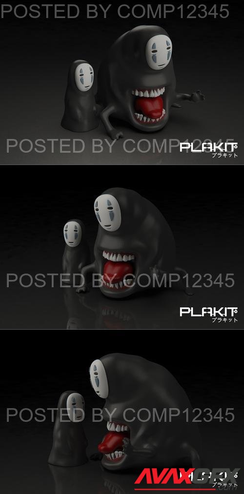 PlaKit - Spirited Away NOFACE 3D Print