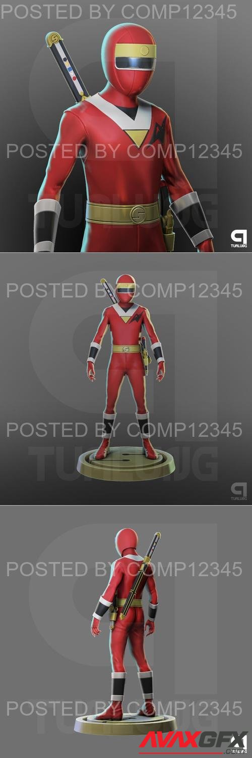 Red Kakuranger 3D Print