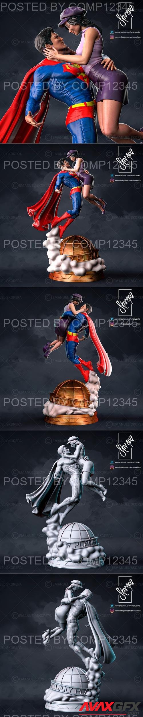 Superman and Lois 3D Print