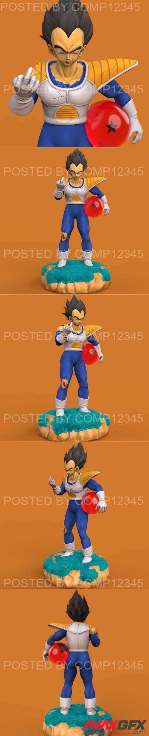 Vegeta Dragon Ball 3D Print