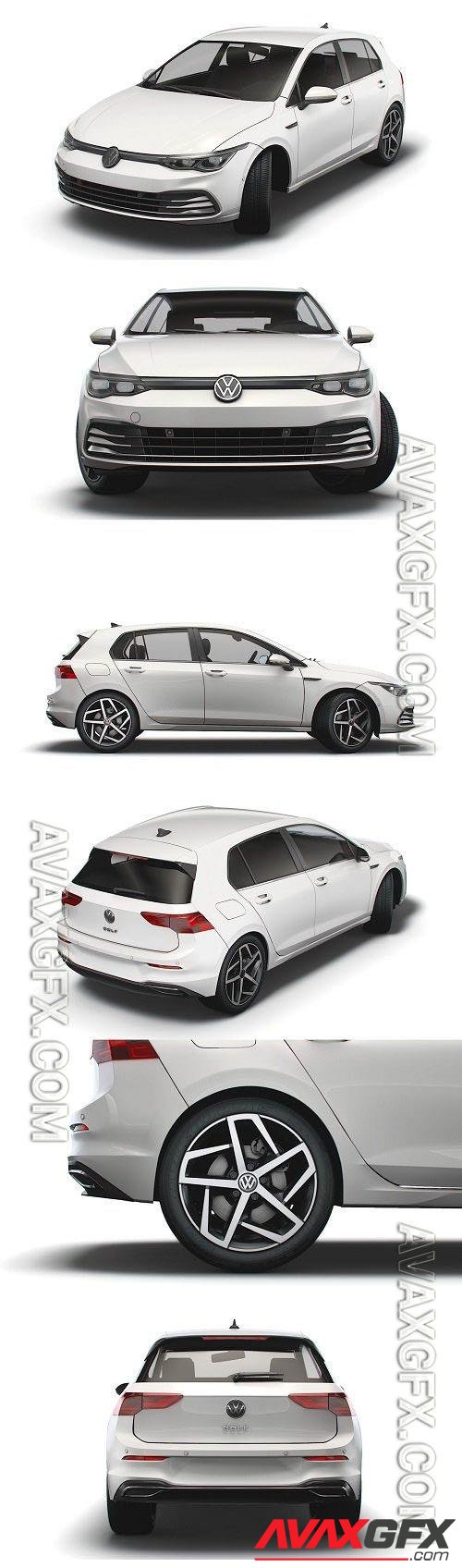 VW Golf Style 2021 - 3d model