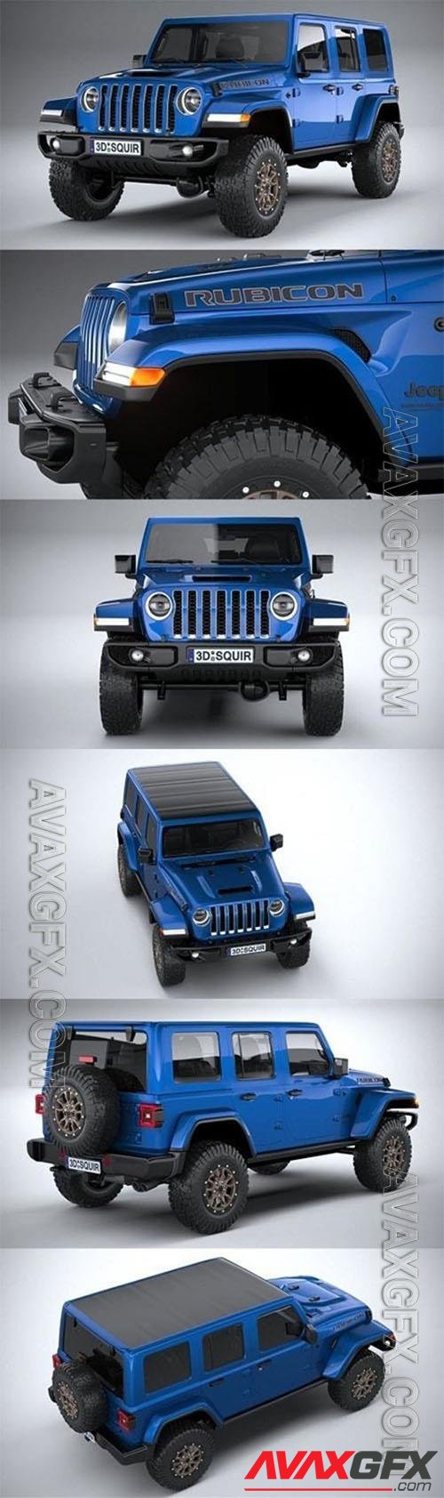 Jeep Wrangler Rubicon 392 2021 - 3d model