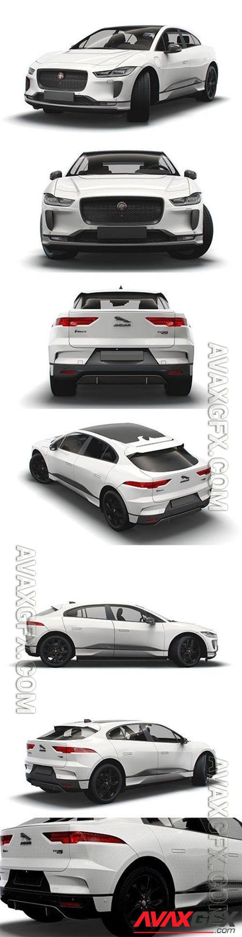 Jaguar Pace Black 2021 - 3d model