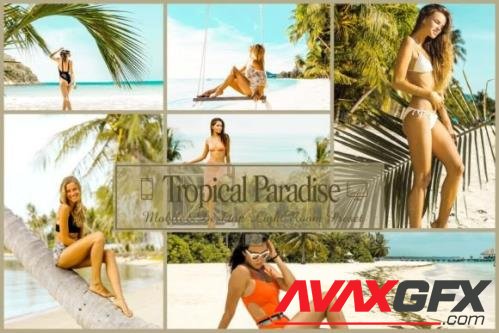 12 Tropical Paradise Mobile & Desktop Lightroom Presets - 2544342