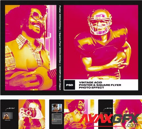 Vintage Acid Photo Effect - FUVZ7QL