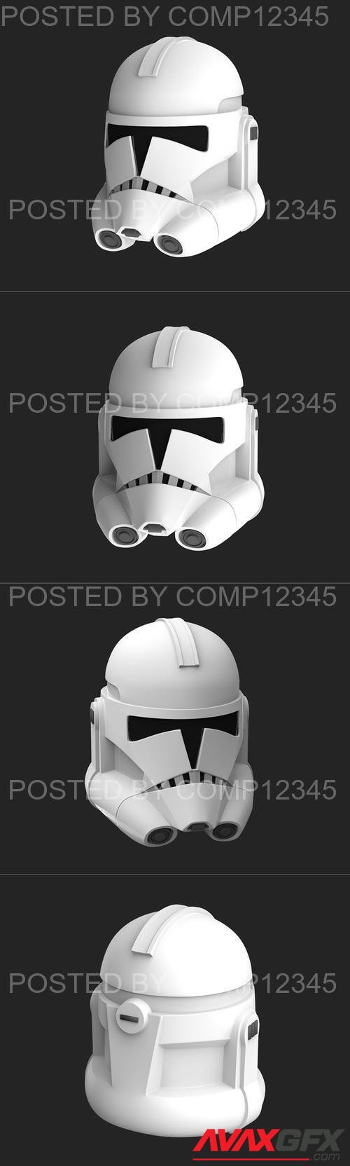 Clone Trooper Helmet TCW Phase 2 3D Print