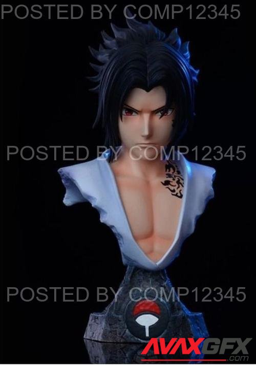 Sasuke Uchiha Bust 3D Print