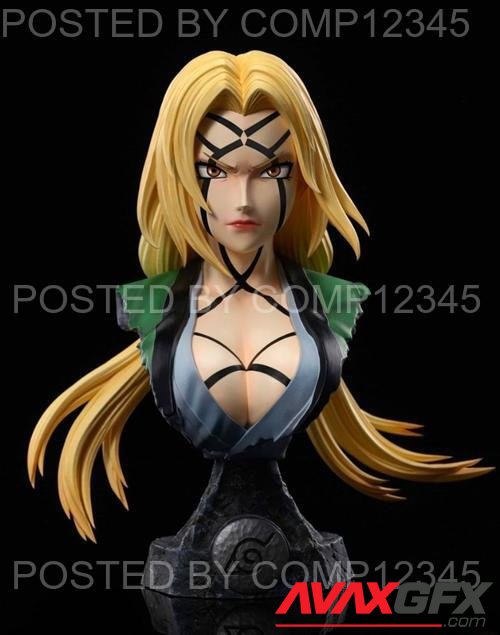 Tsunade bust 3D Print