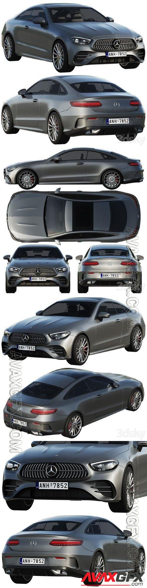 Mercedes-Benz E-Class Coupe AMG-Line 2021 - 3d model