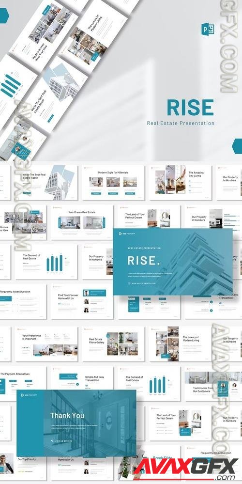 Rise - Real Estate Presentation PowerPoint [PPTX]