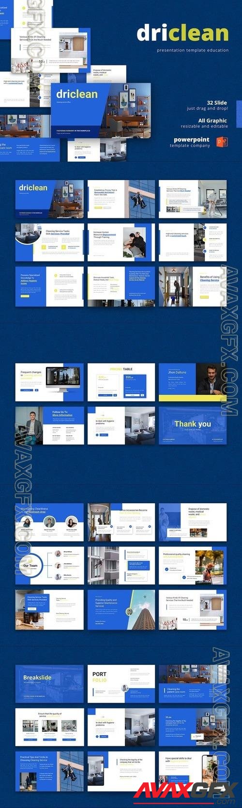 driclean-cleanlines Powerpoint Template [PPTX]