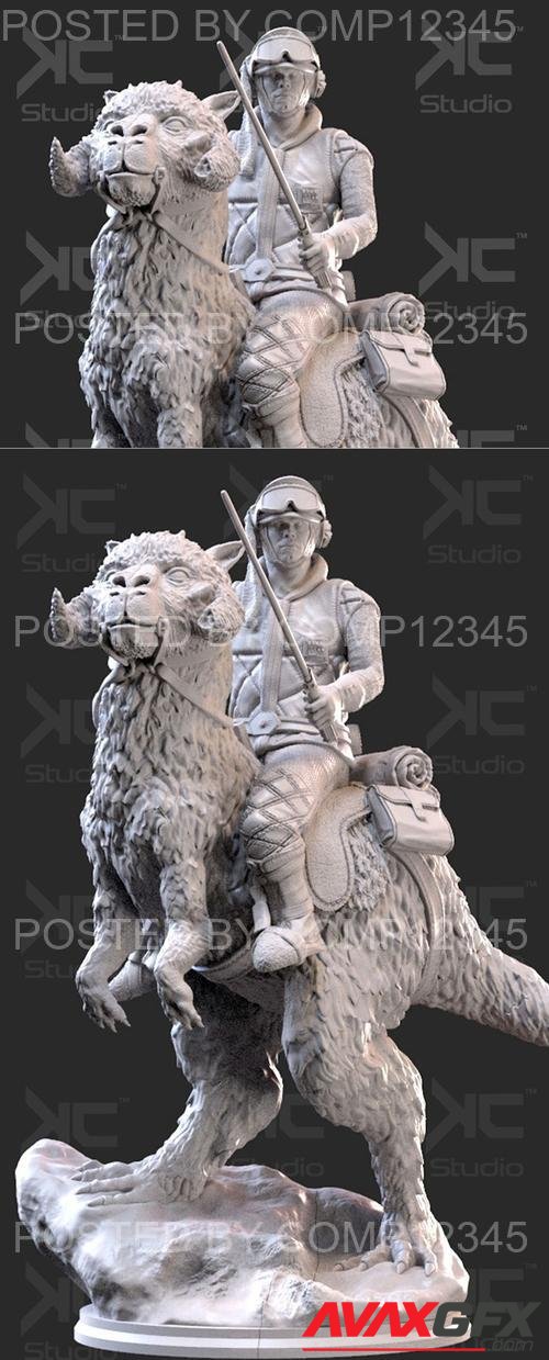 Luke Skywalwer on Tauntaun - KcStudio 3D Print