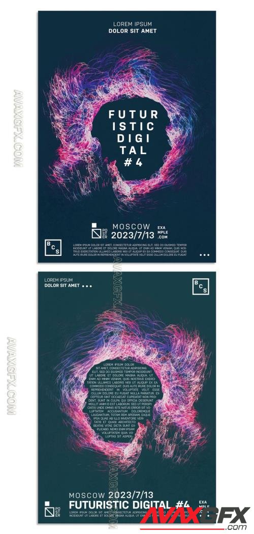 Event Flyers Layout on Abstract Colorful Background 350630643 [Adobestock]