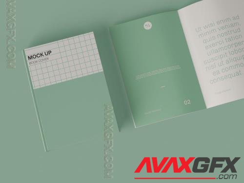Top View of Two Books Mockup 348329662 [Adobestock]