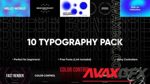 10 Awesome Typography Pack | After Effects 45056630 [Videohive]
