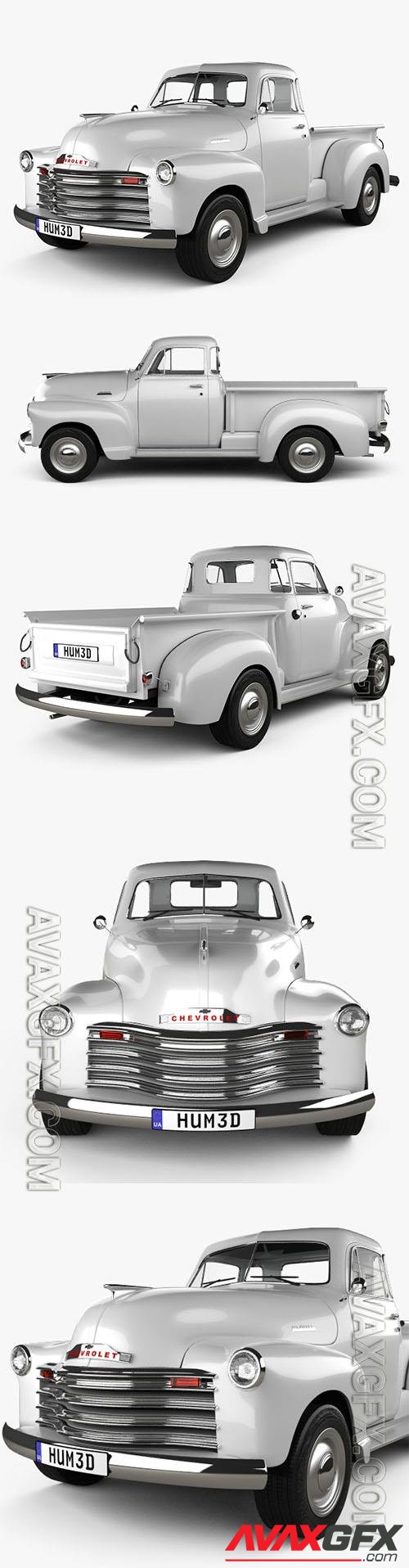 Chevrolet Advance Design Pickup 1951 - 3d model