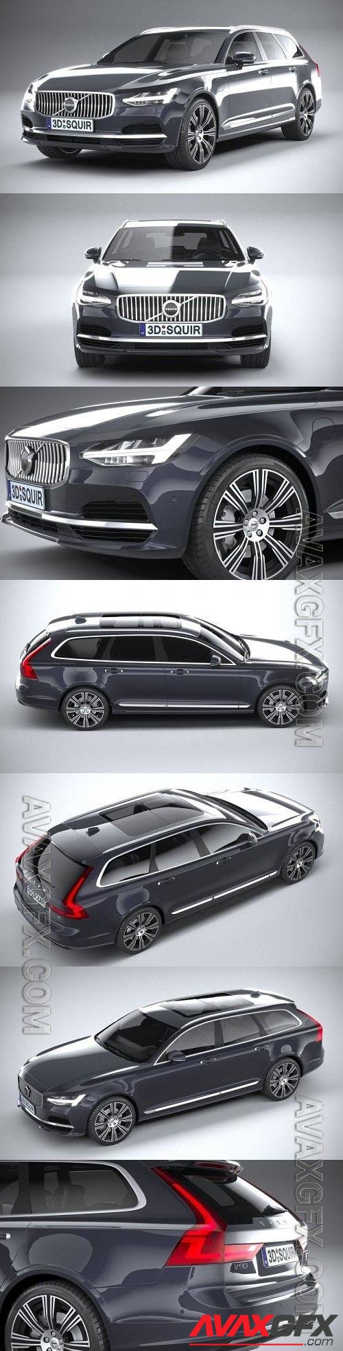 Volvo V90 Estate 2020 - 3d model