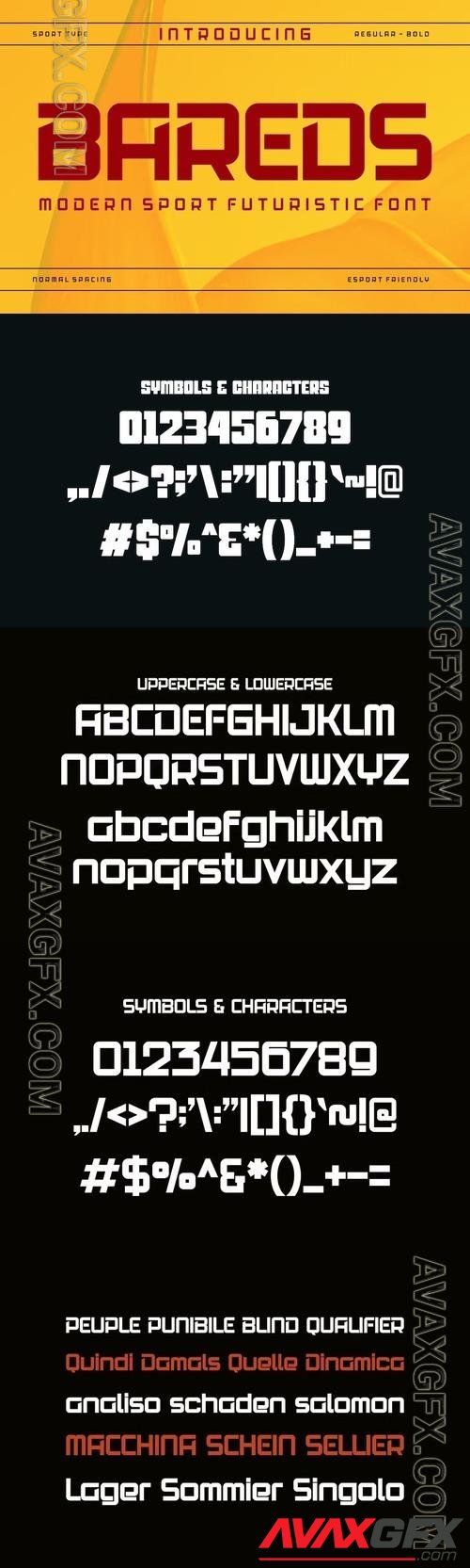 Bareds Font