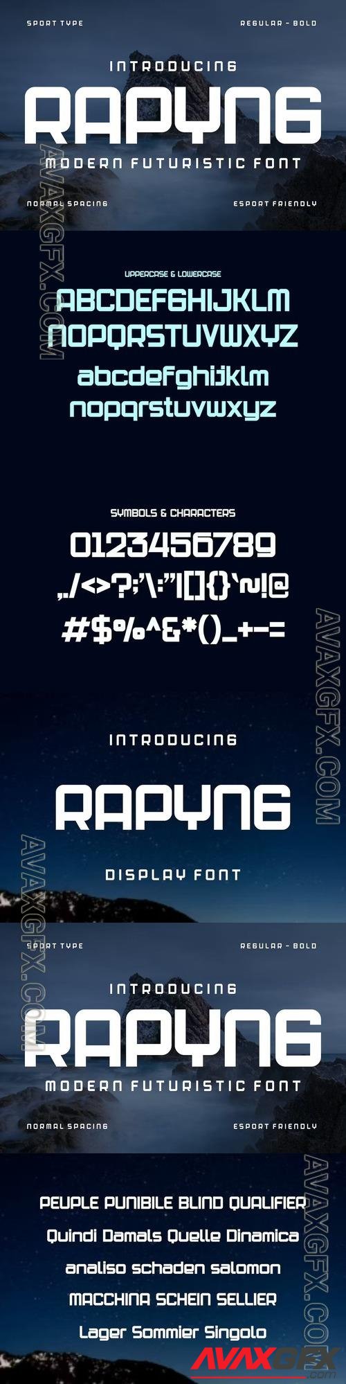 Rapyng Font