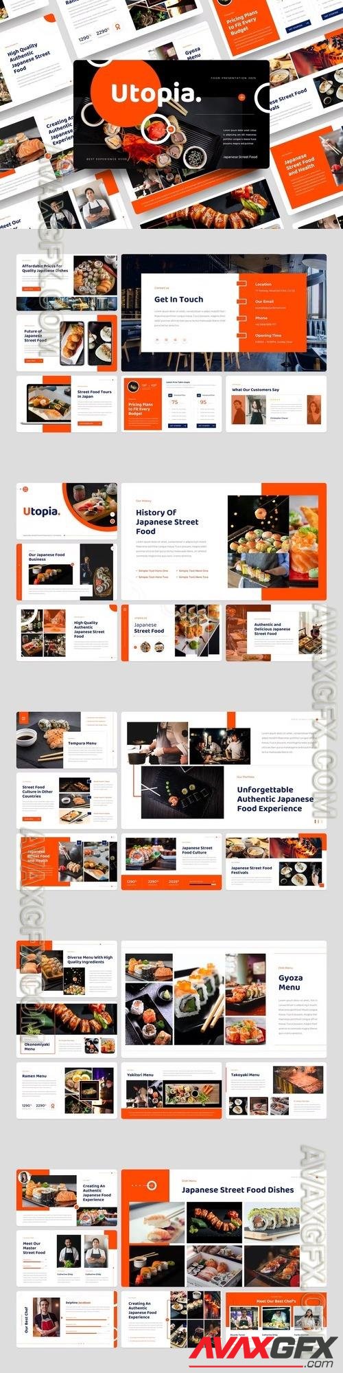 Japanese Street Food PowerPoint Template [PPTX]