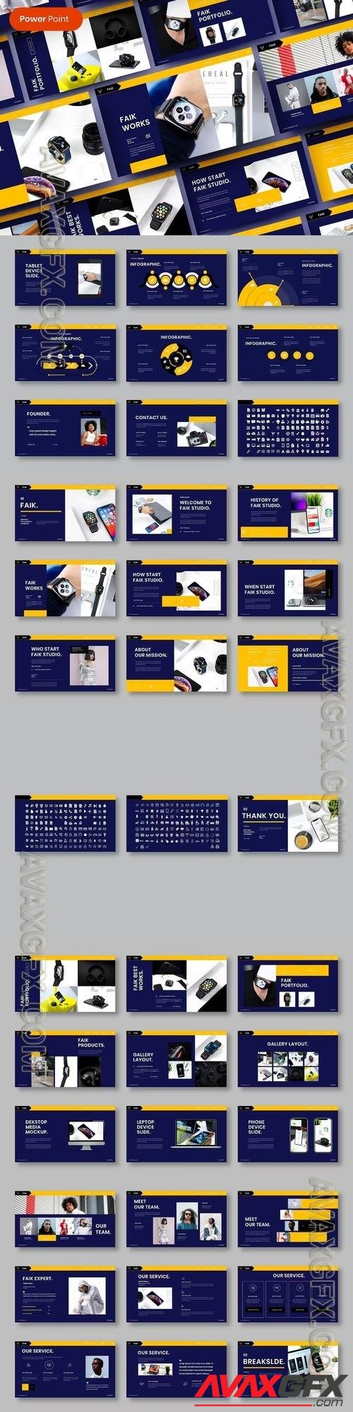 Faik – Business PowerPoint Template [PPTX]