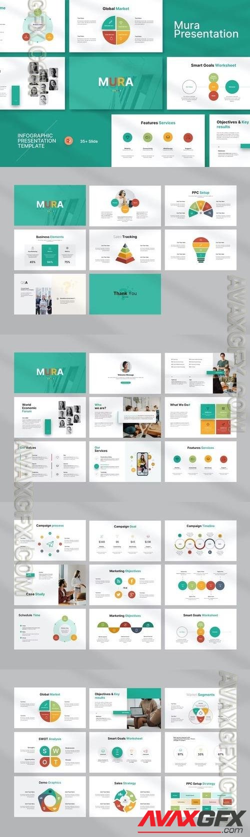 Mura Infographic Presentation Template [PPTX]