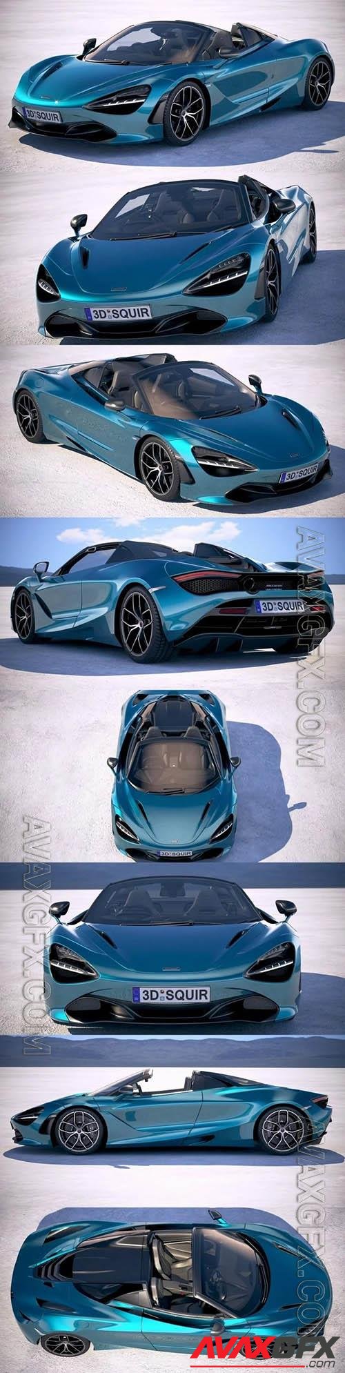 McLaren 720S Spider 2019 - 3d model