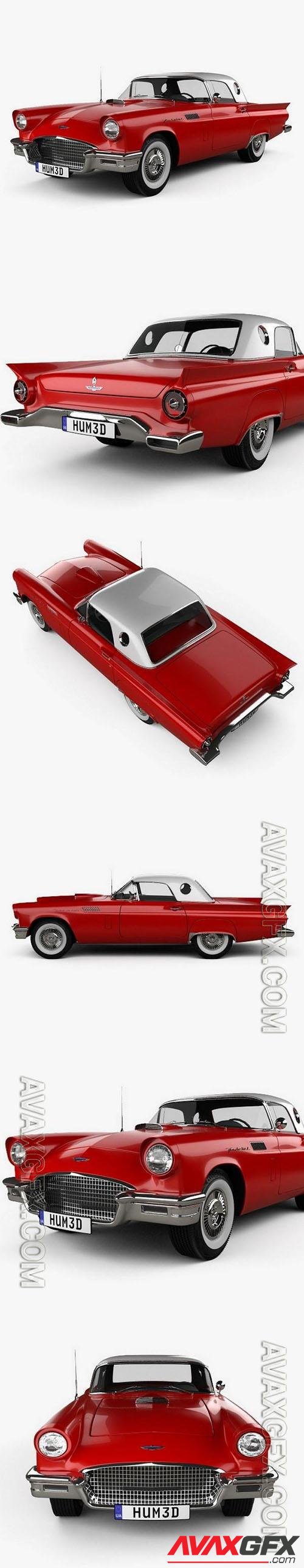 Ford Thunderbird 1957 - 3d model