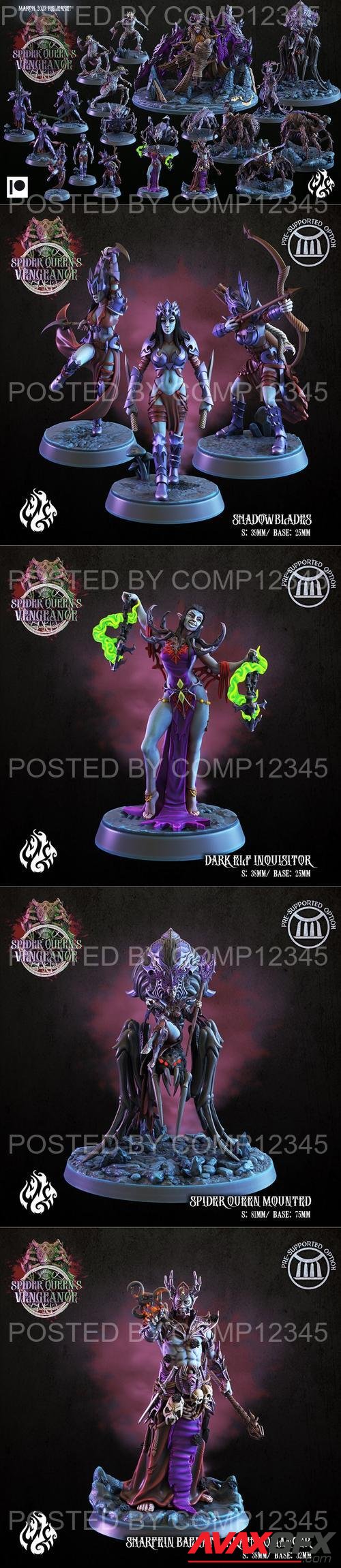 Crippled God Foundry - Spider Queen's Vengeance March 2023 3D Print