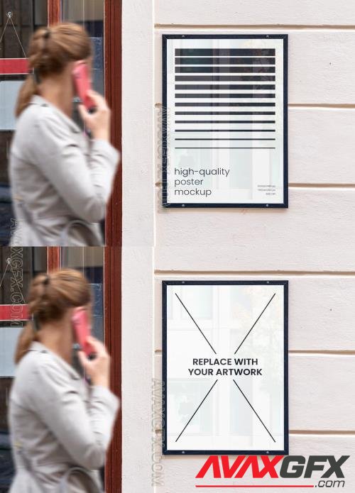 Street Glued Outdoor Texture Poster Mockup 545361493 [Adobestock]