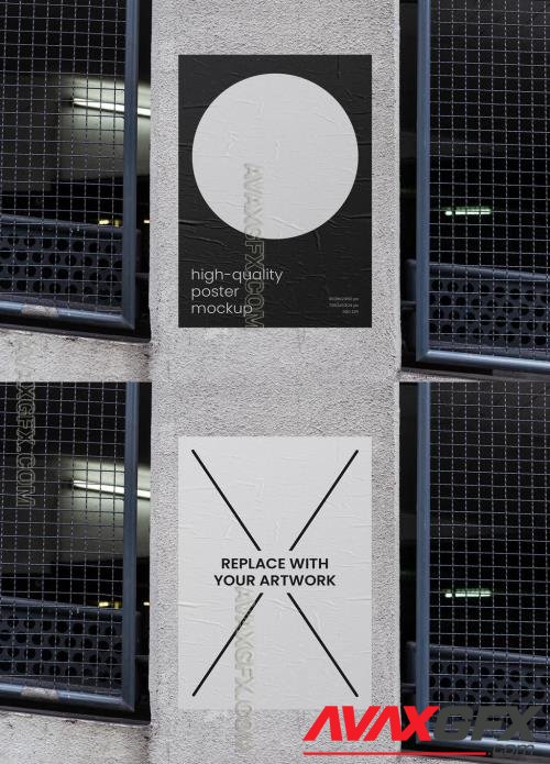 Concrete Wall Outdoor Advertising Poster Mockup 545360469 [Adobestock]