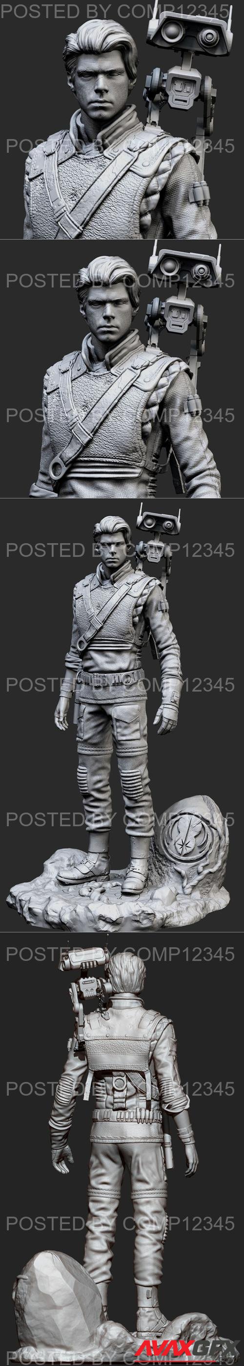 Cal Kestis - Star Wars Jedi Fallen Order FanArt - KcStudio 3D Print