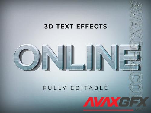 Psd online creative editable text effect design