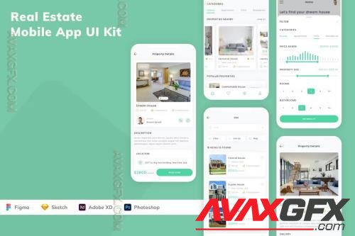 Real Estate Mobile App UI Kit 6EWUQ8N