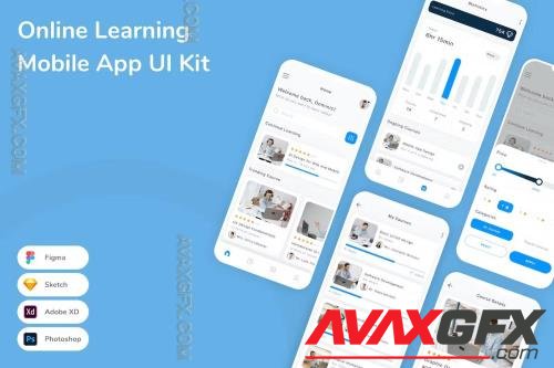 Online Learning Mobile App UI Kit 9XTLJH2