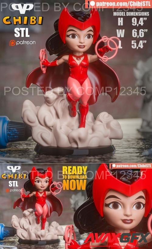 Scarlet Witch Chibi 3D Print