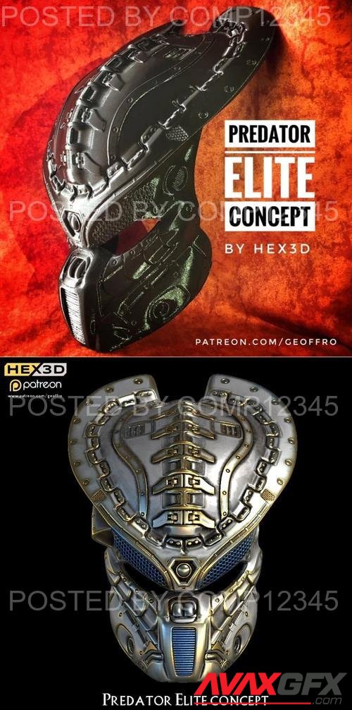 Hex3D - Predator Elite Concept and Stand 3D Print