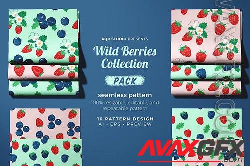 Wild Berries - Seamless Pattern