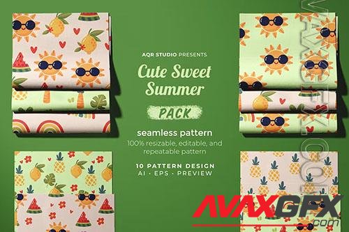 Cute Sweet Summer - Seamless Pattern