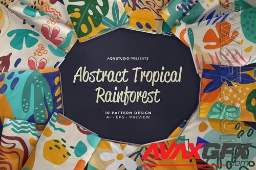 Tropical Rainforest - Seamless Pattern