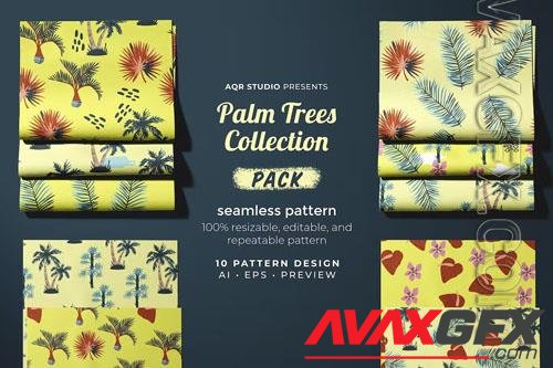 Palm Trees Collection - Seamless Pattern