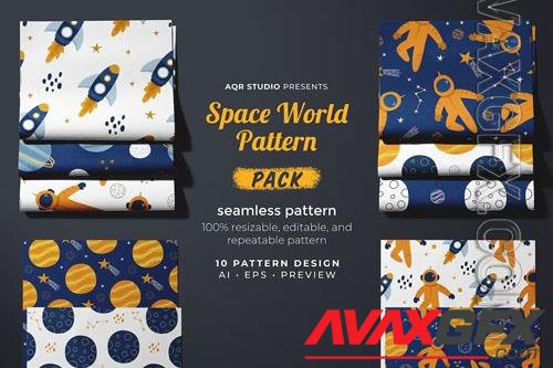 Space World - Seamless Pattern