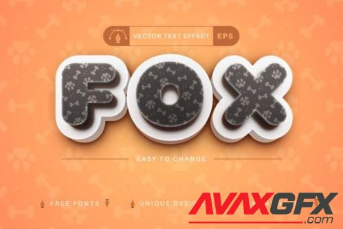 Fox - Editable Text Effect - 14971632