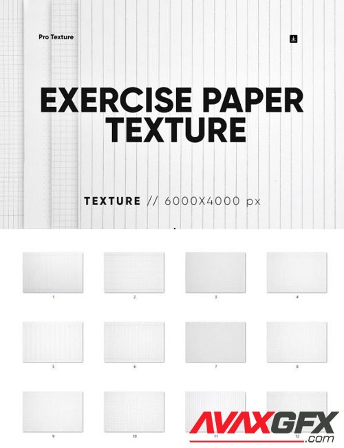 12 Exercise Paper Texture HQ - 14478924