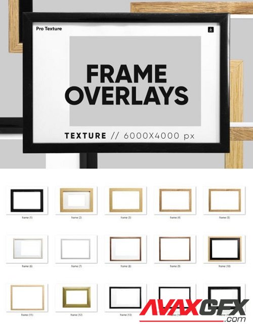 15 Photo Frames Overlays HQ - 14478912