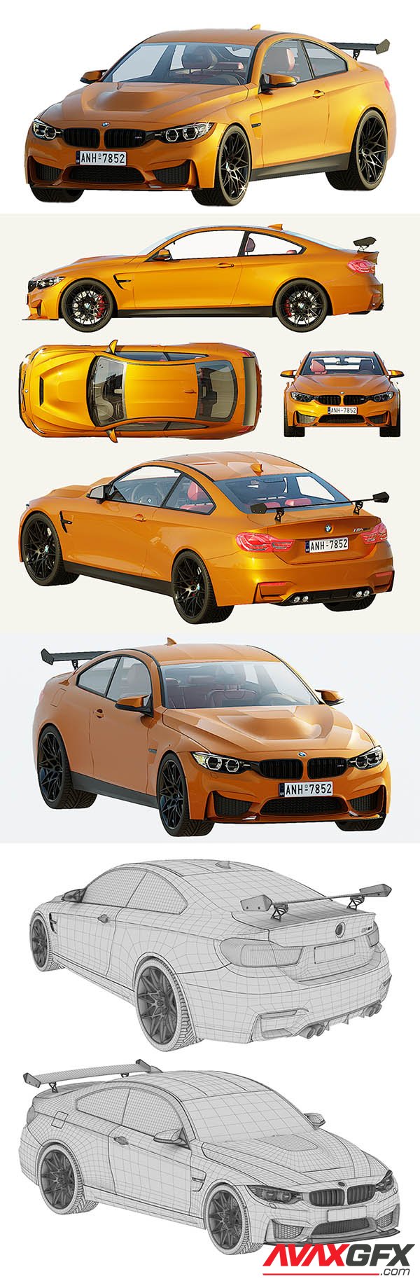 BMW M4 GTS 3D Model