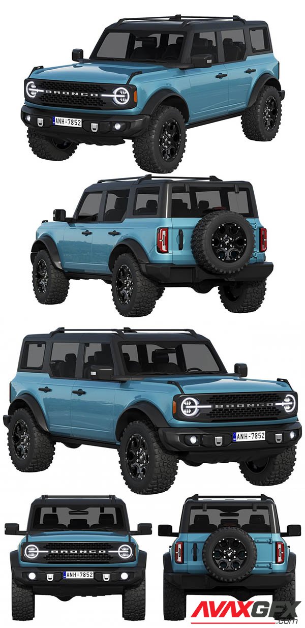 Ford Bronco 2021 3D Model