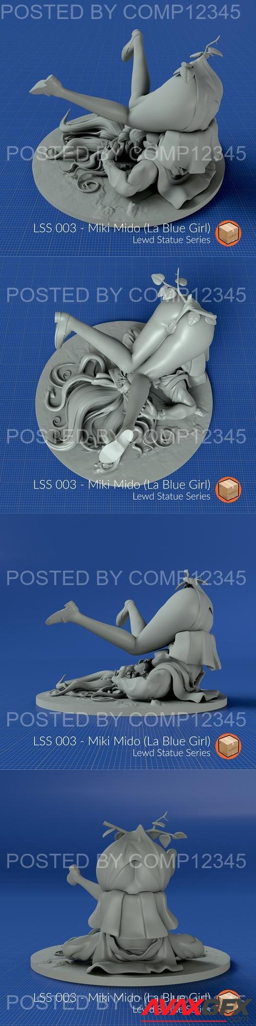 LSS 003 - Miki Mido (La Blue Girl) 3D Print