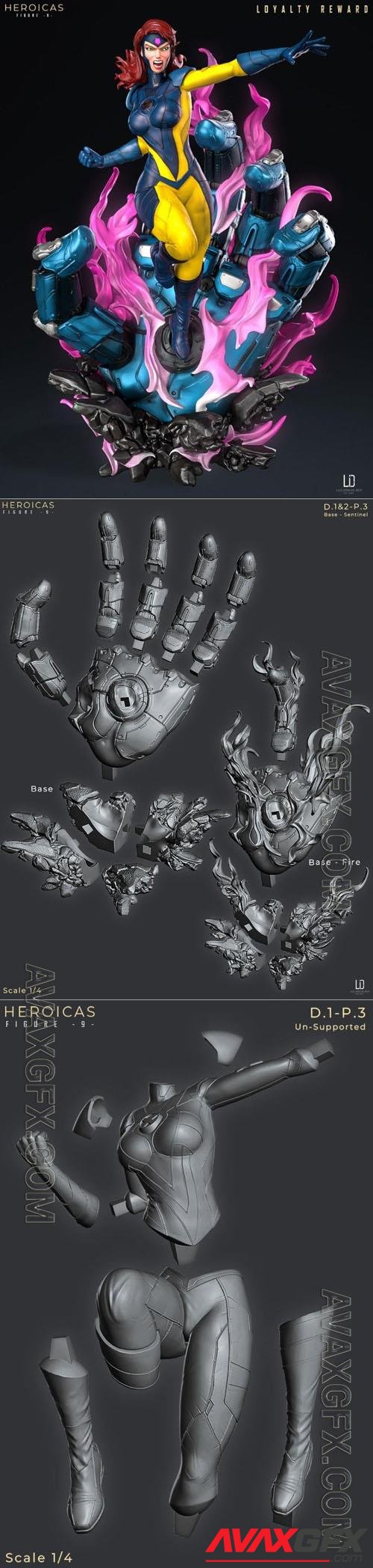 Jean Grey – Marvel 3D Print Model